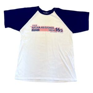 Jerzees Adult Large Tennis 2009 USTA Nationals 16s Montgomery AL Tee Shirt